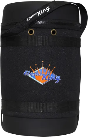 Flame King Gas Hauler for 5LB Propane Tank - Insulated Protective Carry Case for Camping and Outdoor Adventures