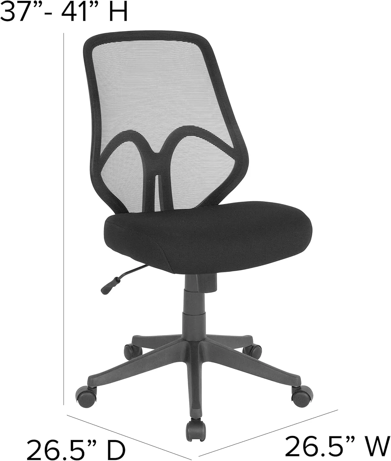 Flash Furniture Salerno Series High Back Black Mesh Office Chair
