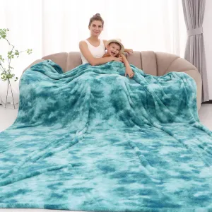 Fleece Throw Blanket Cozy Soft Lightweight Throw Blankets Warm Plush Lightblue fall blankets and throws Couch Sofa Bed Camping Travel Picnic Outdoor Blanket Bedding Kid Baby Boys Girls Adults 60x80 in