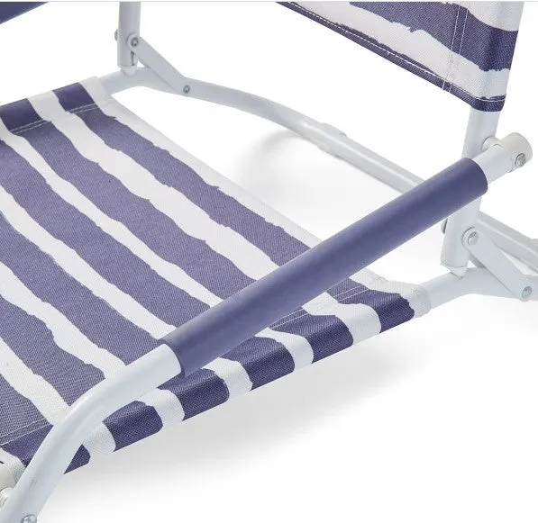 Foldable Beach Chair Stripe/Ideal for Outdoors