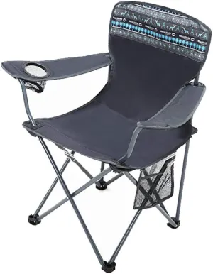 Folding Camp Chair Adults Outdoor Folding Camping Chair Beach Chair Portable Stable Iron with Mesh Cup Holder Carry Bag for Camping Hiking Beach Fishing Garden-Dark Grey L