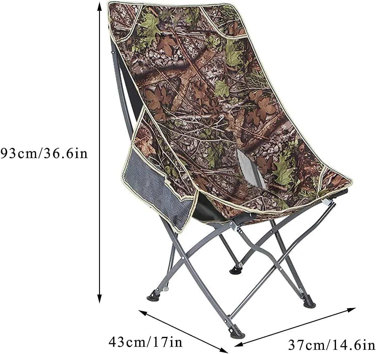 Folding Camping Chair, Fishing Stool Single Outdoor Folding Chair Camping Portable Sitting and Lying Dual-Purpose Beach Chair,for Camp, Picnic, Hiking (Color : B)