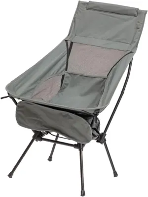Folding Camping Chair Swing Chair Mesh Back Compact Telescopic Seat Portable Moon Chair for Backpacking Fishing Cycling