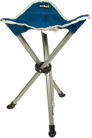 Folding Camping Stool, Unisex Adult, Blue/Grey, One Size