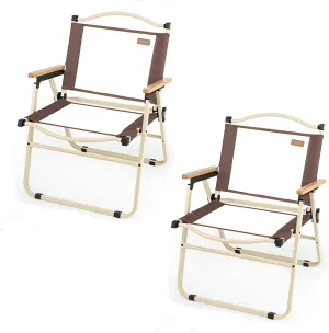 Folding Chair, Camping Chair 1/2/4 Piece Set Portable Mesh Breathable Back Chair Great for Camping Outdoor Use