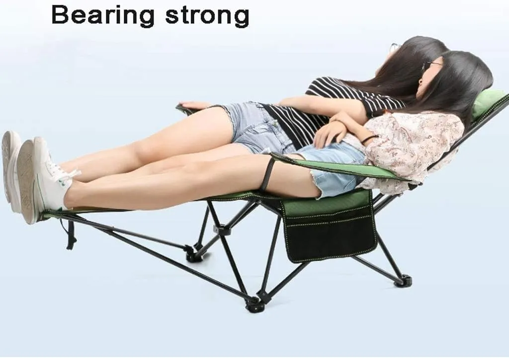 Folding Chairs Outdoor Camping Chair Folding Chair Recliner Break Relax Lounger Zero Gravity Chairs Garden Balcony Fishing Hiking Portable Camping Chair(Color:Green)