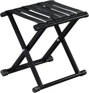 Folding Stool, Portable Camping Stool 15.7''/13.7'' Height Outdoor Portable Chair Foldable Lightweight Stool for Walking Hunting Hiking Fishing(10.6inx12.6inx12.6in, Black)