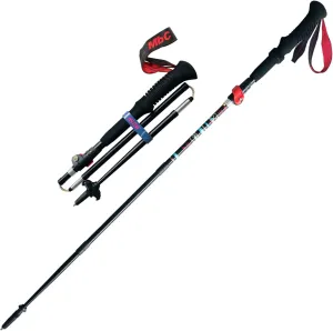 Folding Trekking Pole Ultralight Hiking Poles Adjustable Short Carbon Fiber Walking Stick for Outdoor Sports Lightweight(1piece)