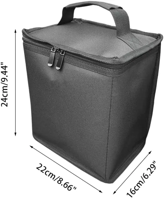 Fuel ​Cylinder Storage Bag, Portable Fuel Canister Cover Mini Gas Tank Protective Bag for 4/6 Pack Propane Cylinder Camping Outdoor