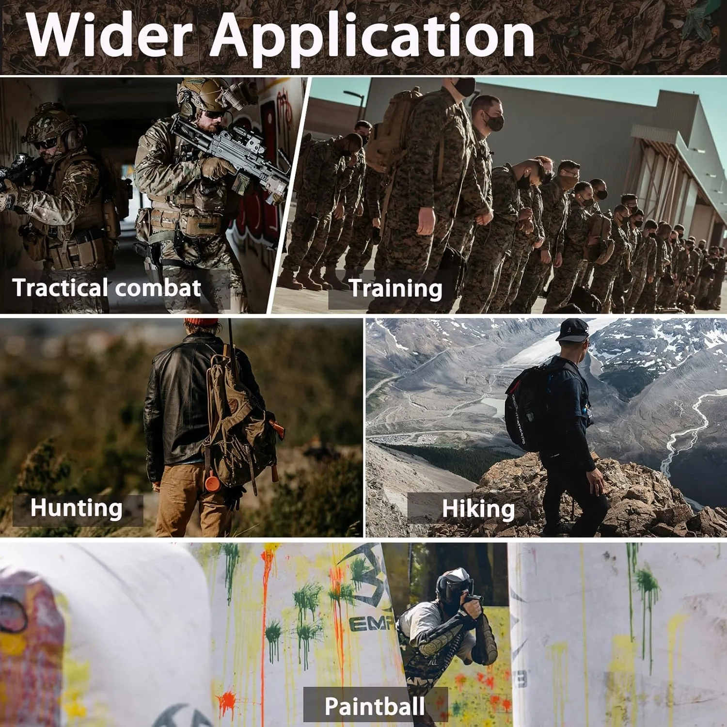 G3 Tactical Combat Pants, Men's Military Ripstop Camo Army Pants for Outdoor Hunting Paintballing - No Kneepad