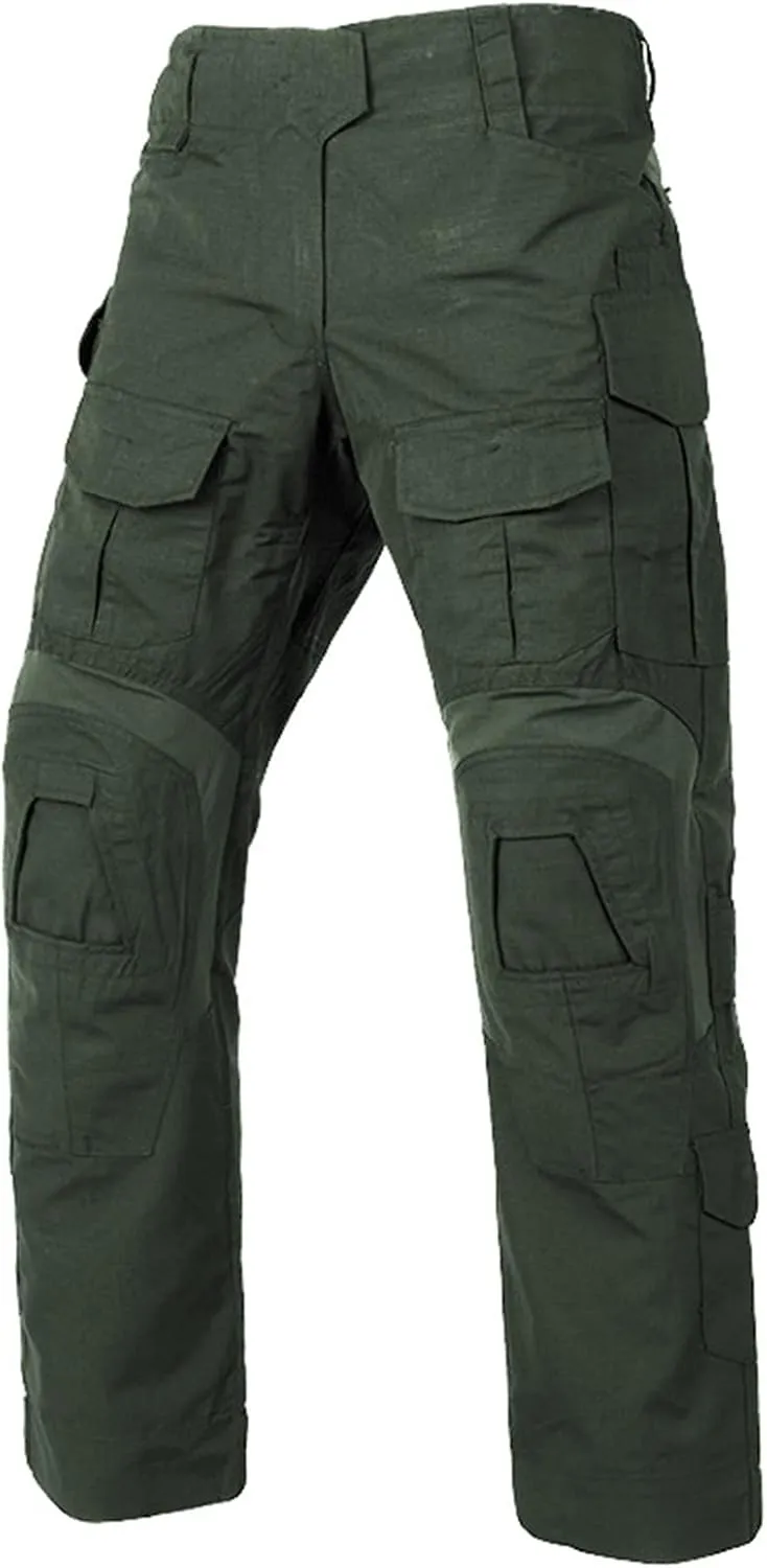 G3 Tactical Combat Pants, Men's Military Ripstop Camo Army Pants for Outdoor Hunting Paintballing - No Kneepad