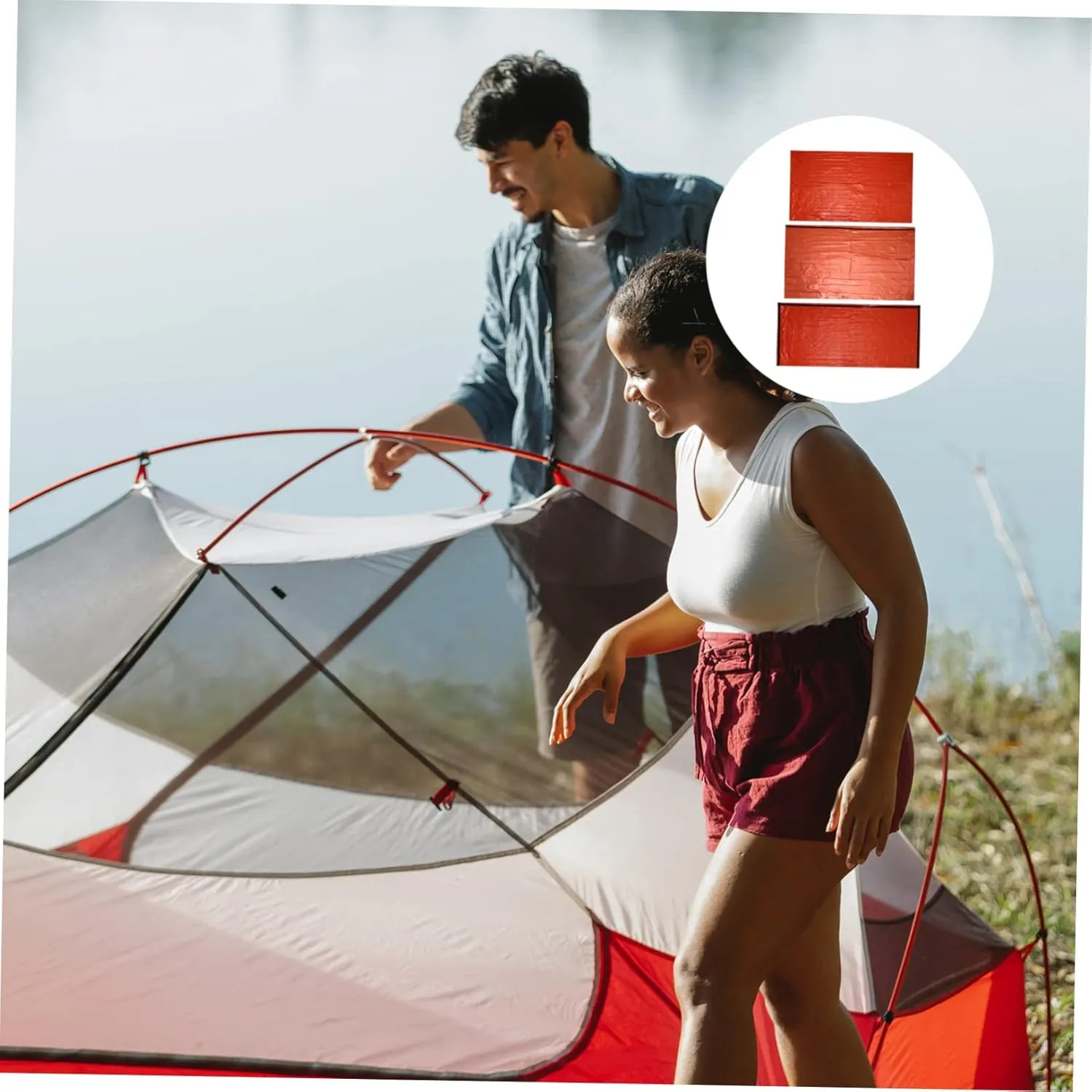 GANAZONO Emergency Tent Set Outdoor Camping Tool Sleeping Pouch Camping Tent Outdoor Tent Emergency Sleeping Sack