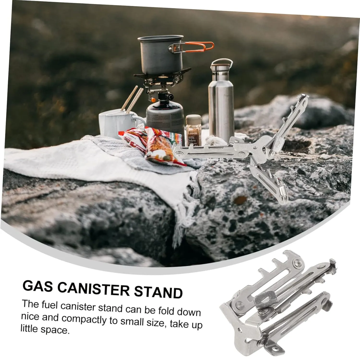 Gas Bracket Camping Gas Stand Portable Gas Holder Canister Tripod Stand Can Stands