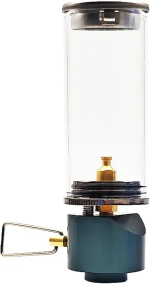 Gas Lantern, Propane Lantern, Dreamlike Candle Lamp Gas Lantern with Heat-Resistant Glass, Gas Lamp with Adjustable Valve, Gas Light for Camping and Hiking, Gas Lantern Camping