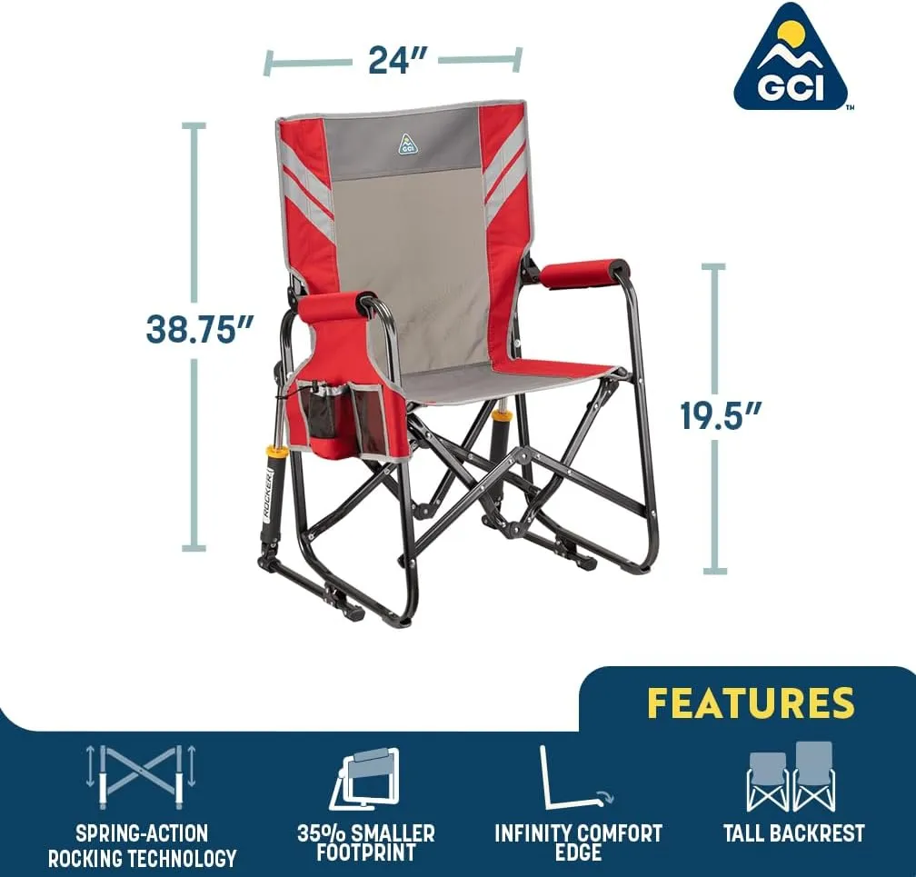 GCI Outdoor Stowaway Rocker - Navy Topo