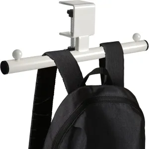 Geelin Backpack Hanger for Table Backpack Holder Organizer Under Desk Bag Hanger Stand up Desk Store Clamp-On Bag Purse Hook for Office Table Clamp Adjustable Easy Installation