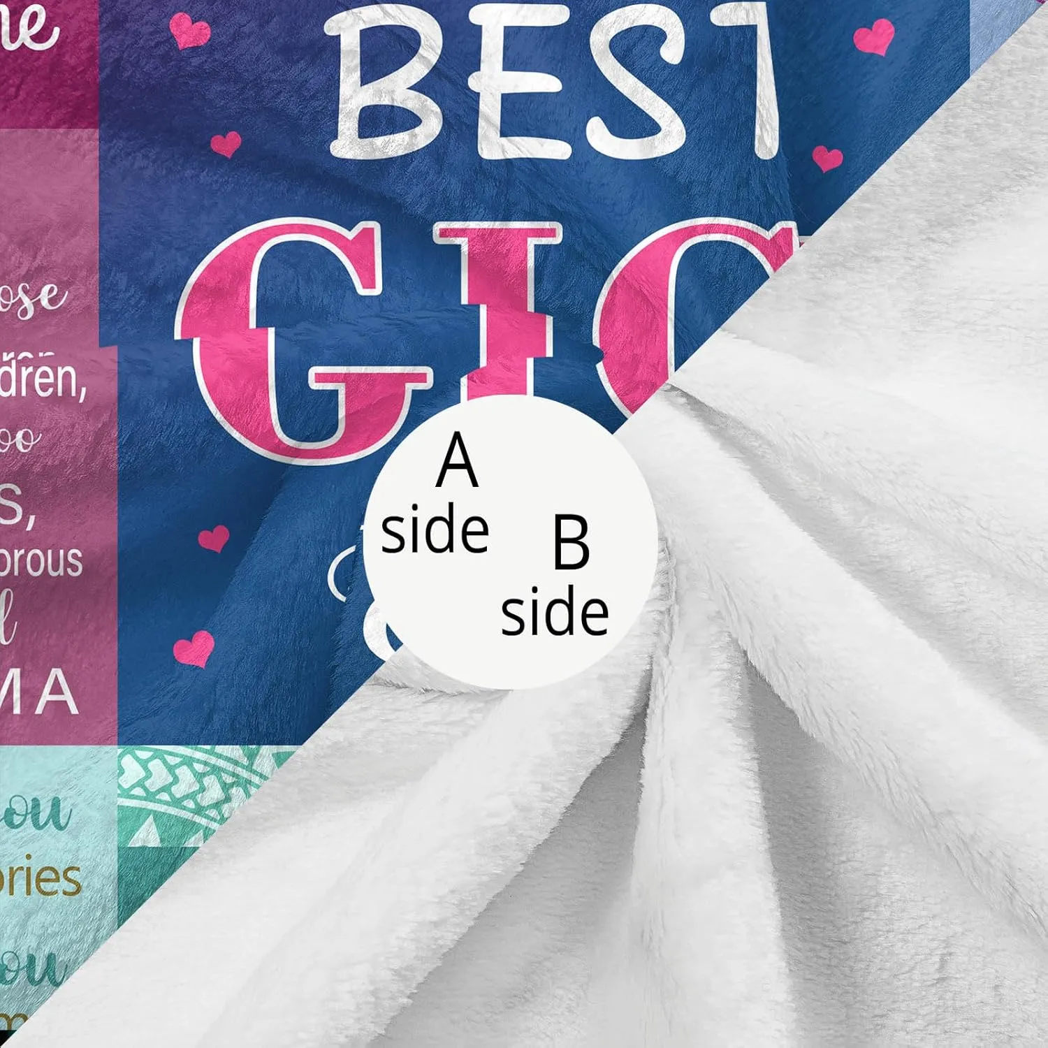 Gigi Gifts for Grandma Blanket 50" x 60", Mother's Day Christmas Birthday Gifts for Gigi Nana Grammy Gifts from Grandkids