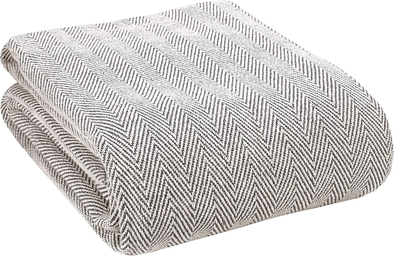 Glamburg 100% Soft and Breathable Cotton Thermal Blanket Twin Charcoal - Perfect for Layering Any Bed for All Season
