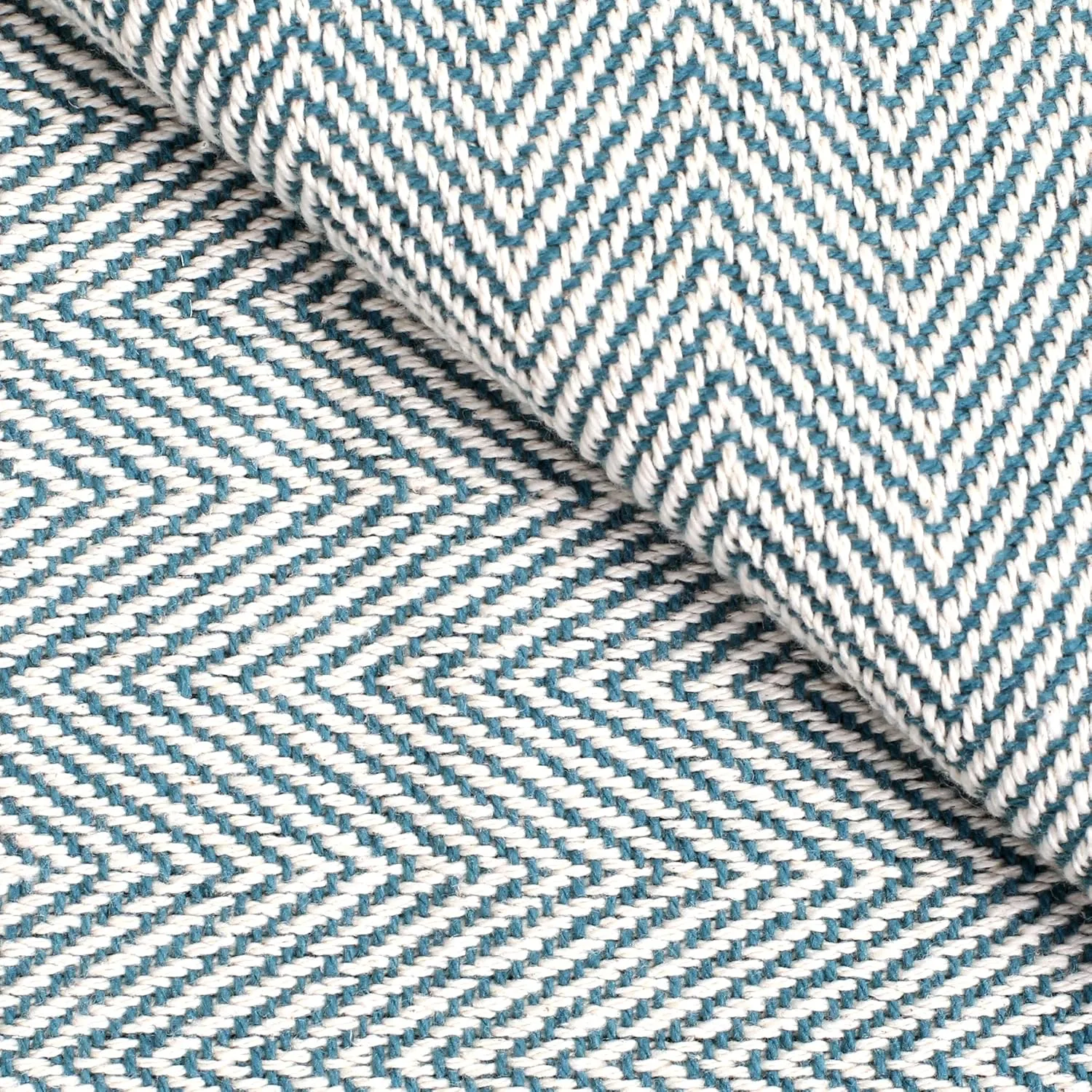 Glamburg 100% Soft and Breathable Cotton Thermal Blanket Twin Teal - Perfect for Layering Any Bed for All Season