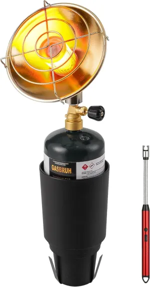 Golf Cart Heater with Cup Holder-Control Valve,Portable 6200BTU Outdoor Propane Heater with Windproof USB Lighter, Fits Most Golf Cart EZGO, Yamaha & Club Car (Fuel Not Included)