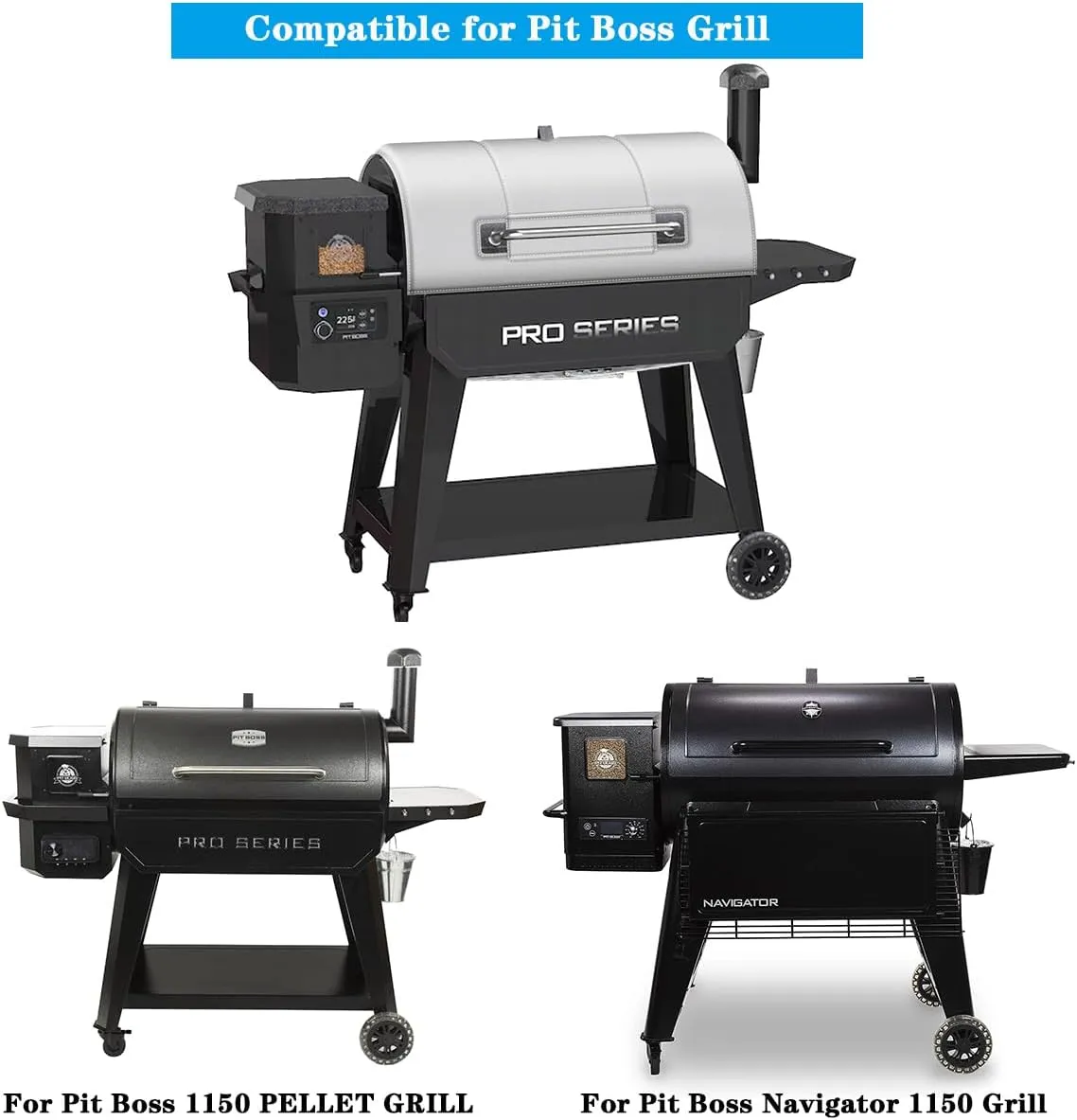Grill Thermal Insulated Blanket for Pit Boss 1150 Series Pro series II 1150 Wood Pellet Grill, Smoker Insulation Blanket for pit boss navigator 1150 PB1150PS3 PB1150PS2 PB1150G PB1100SP