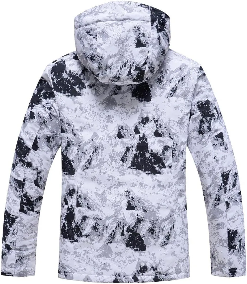 GS SNOWING Men's Jacket and Pants Set Insulated Waterproof Waterproof Snowboard Snowsuits for Snow Sport