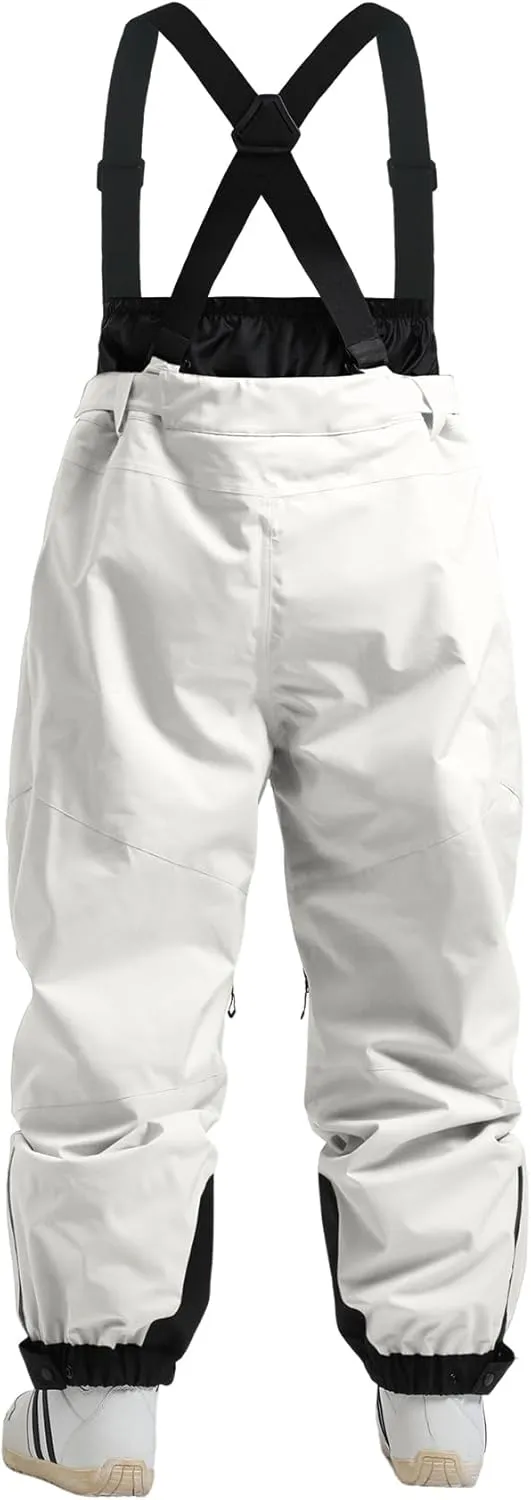 GSOU SNOW Men Snow Bibs Women Baggy Ski Pants Snowboard Overall Insulated Waterproof Windproof Warm Winter
