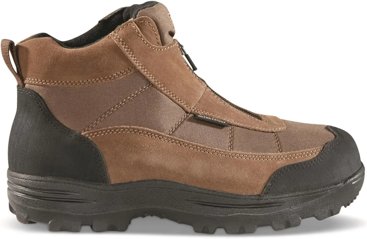 Guide Gear Men's Silvercliff II Mid Zip Hiking Boots Waterproof Outdoor Shoes