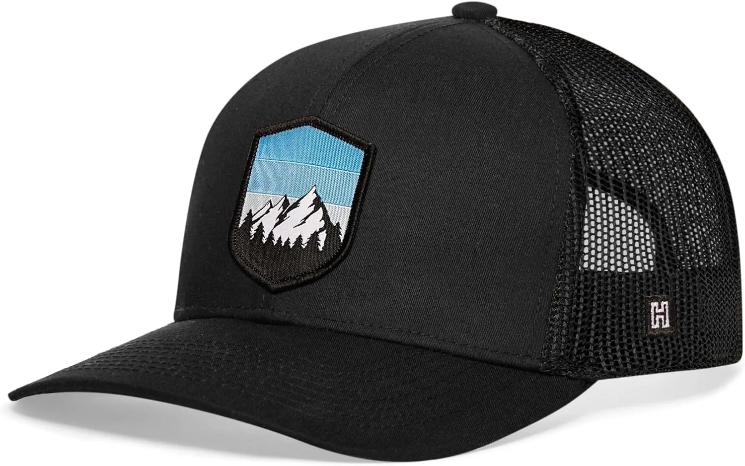 HAKA Camping Trucker Hat, Mountain Mesh Outdoor Hat for Men & Women, Adjustable Snapback Baseball Cap, Golf Hat