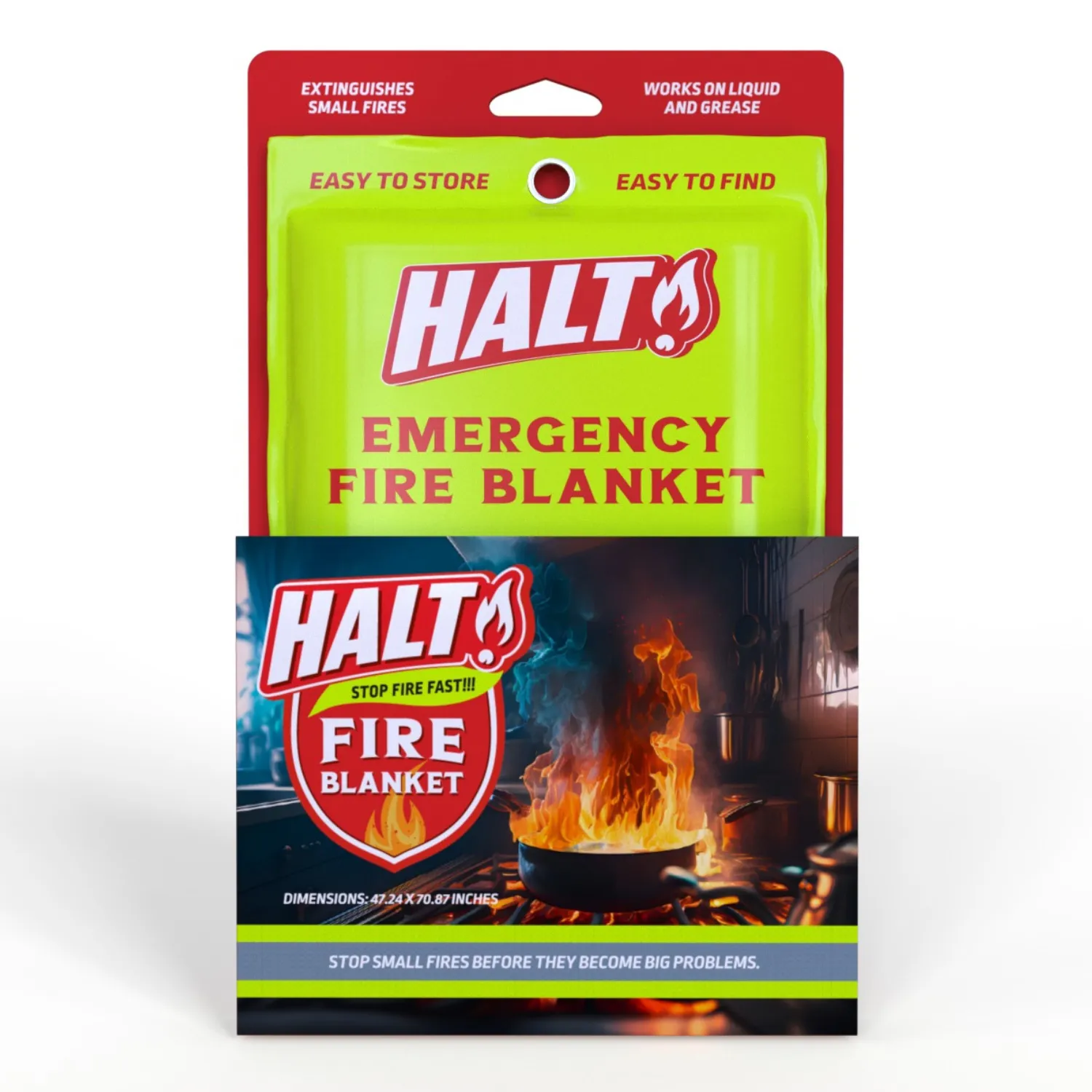 Halt! Emergency Fire Blanket - Single