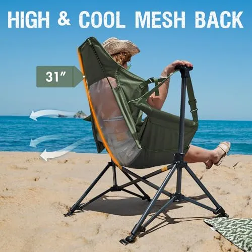 Hammock Camping Chair,Portable Outdoor Swinging Chairs,Rocking Chair for Adults