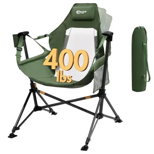 Hammock Camping Chair,Portable Outdoor Swinging Chairs,Rocking Chair for Adults