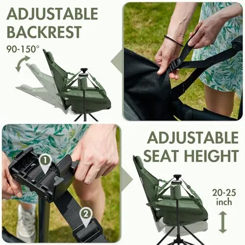 Hammock Camping Chair,Portable Outdoor Swinging Chairs,Rocking Chair for Adults