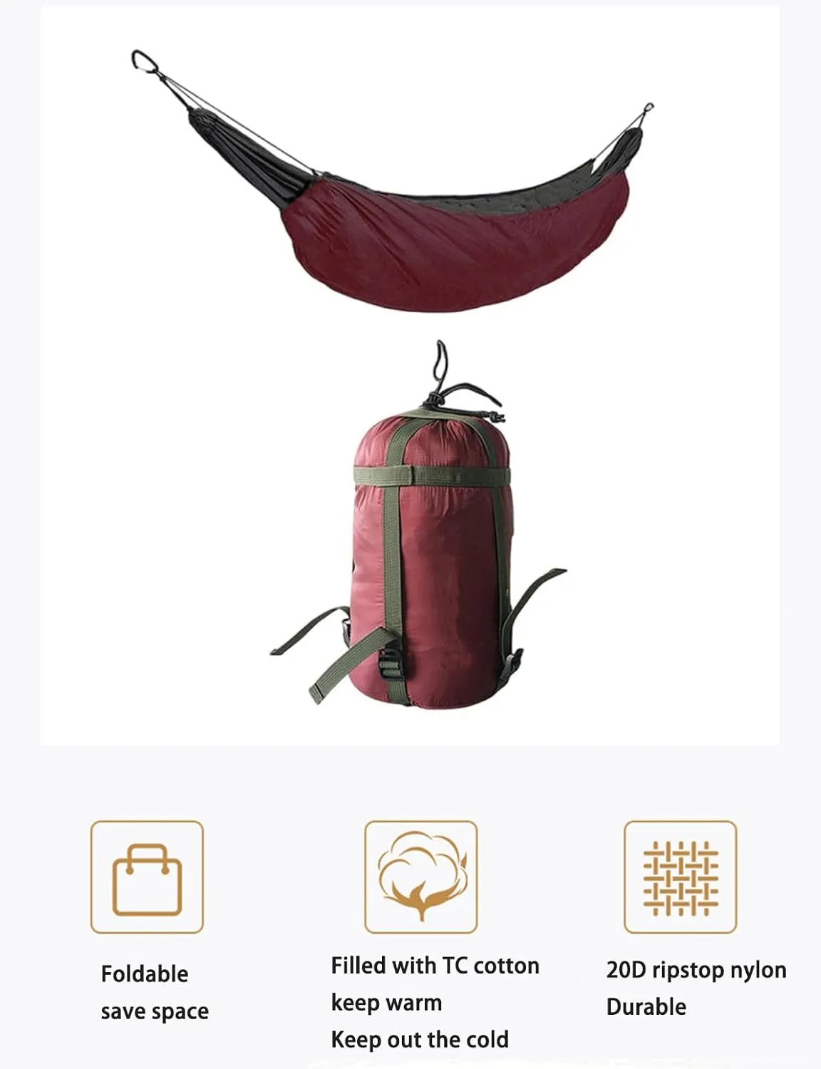 Hammock Quilt Outdoor Leisure Single Quilt Camping Backpack Hiking Travel Beach Essential Warm Lightweight Blanket