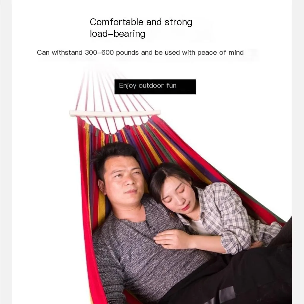 Hammocks Hammock Outdoor Home Double Hanging Chair Dormitory Bedroom Camping Picnic Camping Load-Bearing Fixed Camping Hammocks