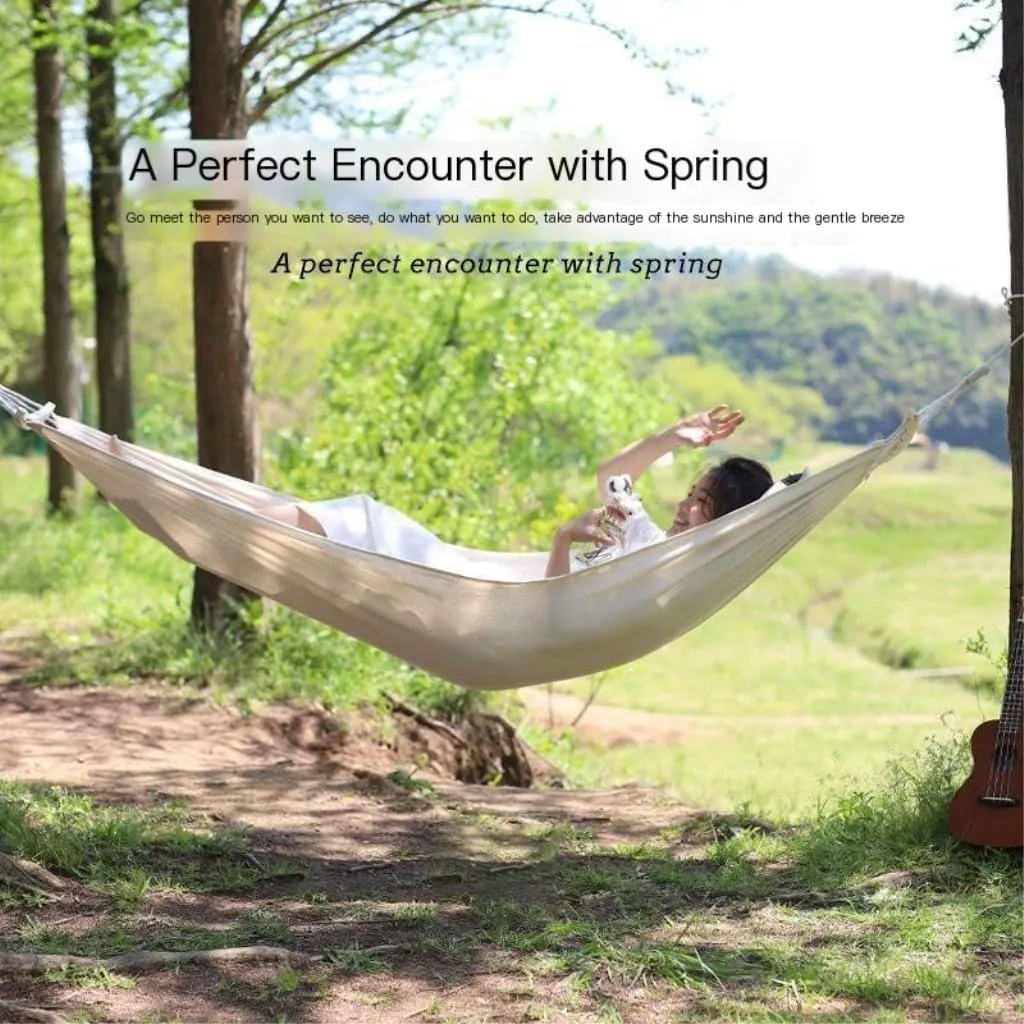 Hammocks Hammock Outdoor Single Double Anti-Rollover Portable Camping Outdoor Detachable and Washable Hanging Chair Camping Hammocks(A,190cm*80cm)