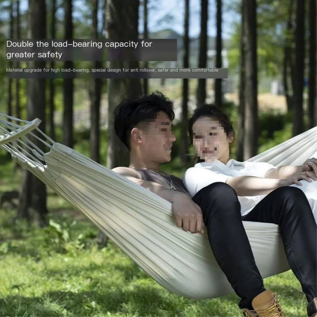 Hammocks Hammock Outdoor Single Double Anti-Rollover Portable Camping Outdoor Detachable and Washable Hanging Chair Camping Hammocks(A,190cm*80cm)