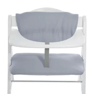 Hauck Highchair Pad Deluxe, Removable Washable Padded Seat Cushion Compatible with Wooden Alpha  and Beta  Model High Chair, Accessory Only, Grey