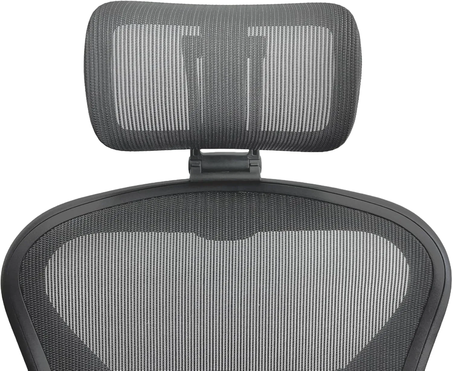 Headrest Compatible with Herman Miller Aeron Remastered Fully Adjustable Height & Tilt, Removable Coat Hanger Graphite Frame, Graphite Mesh