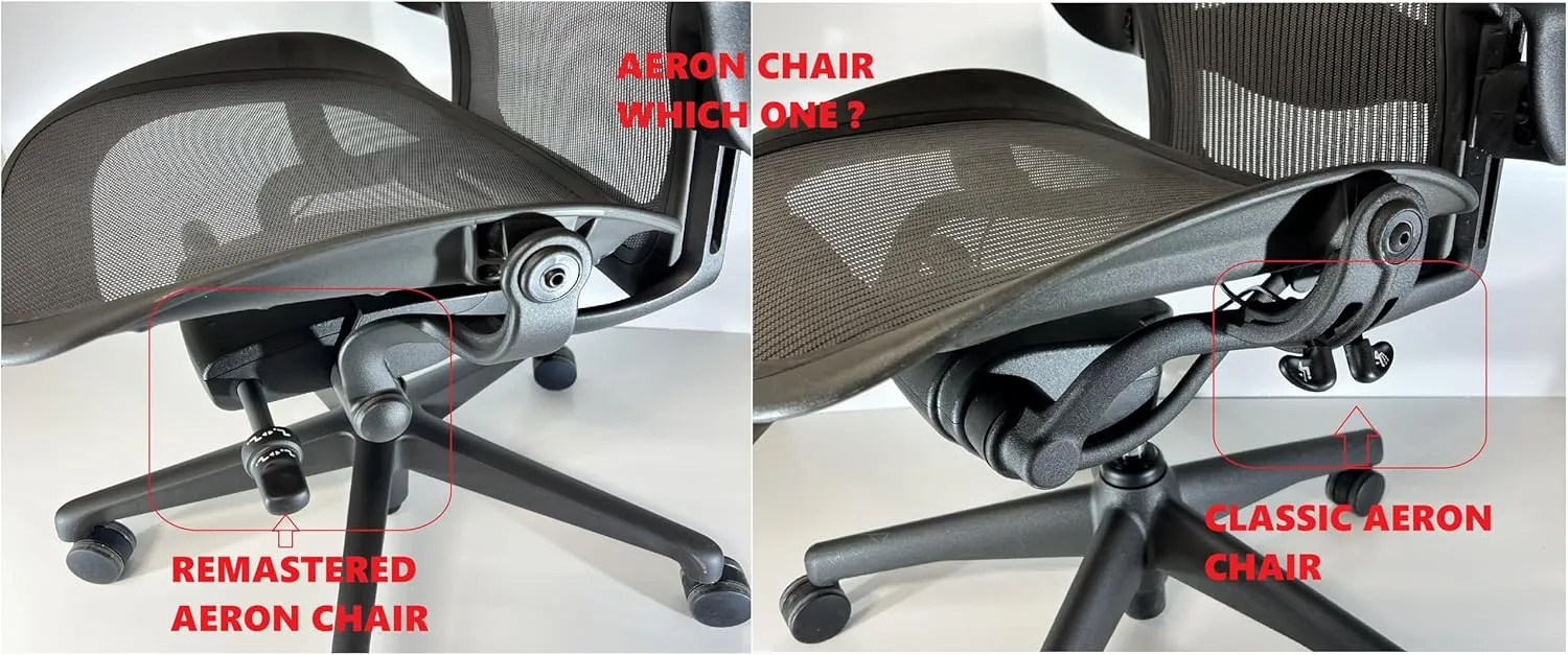 Headrest Compatible with Herman Miller Aeron Remastered Fully Adjustable Height & Tilt, Removable Coat Hanger Graphite Frame, Graphite Mesh