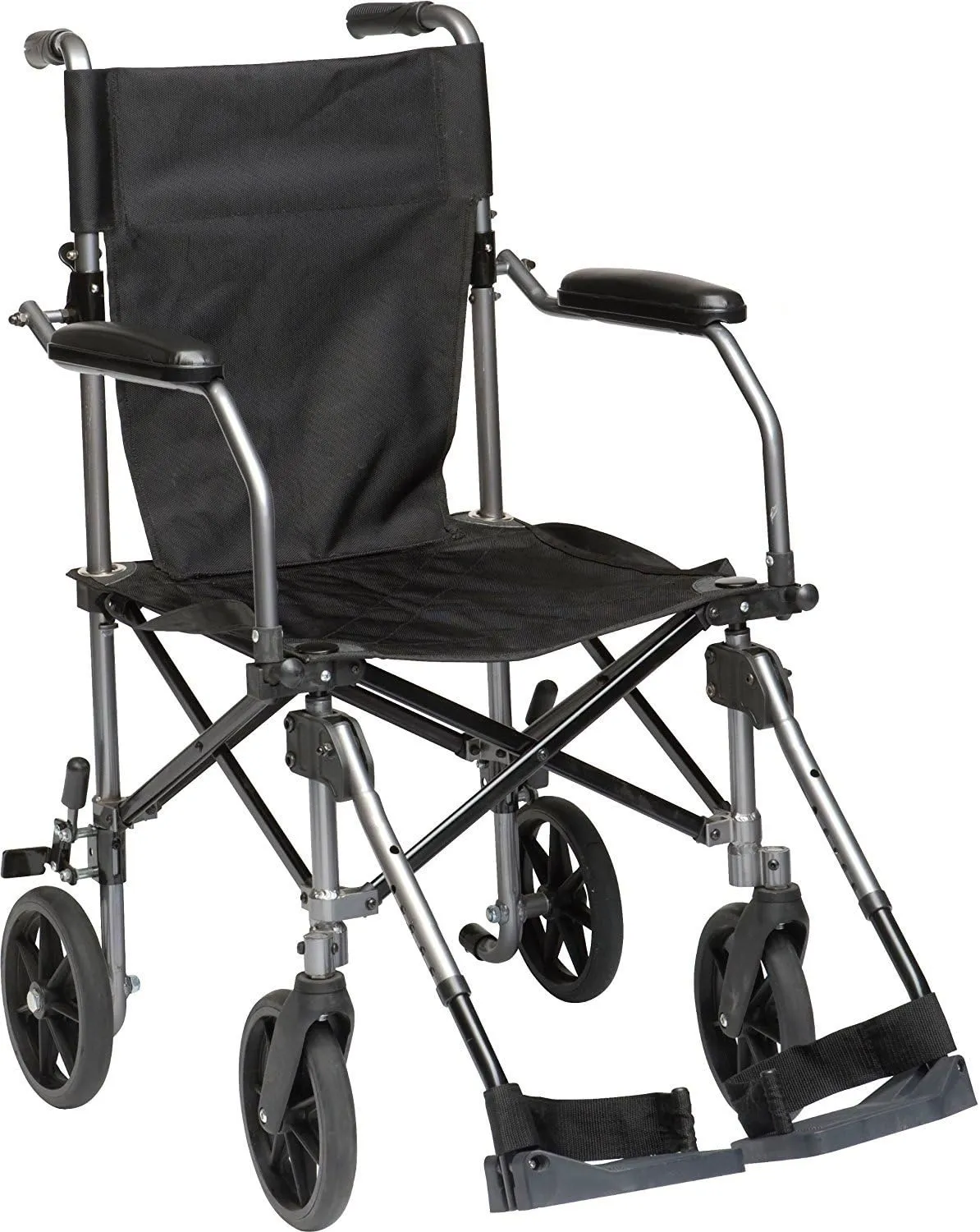 HEALTHLINE Transport Wheelchair Light Weight With Carrying Bag