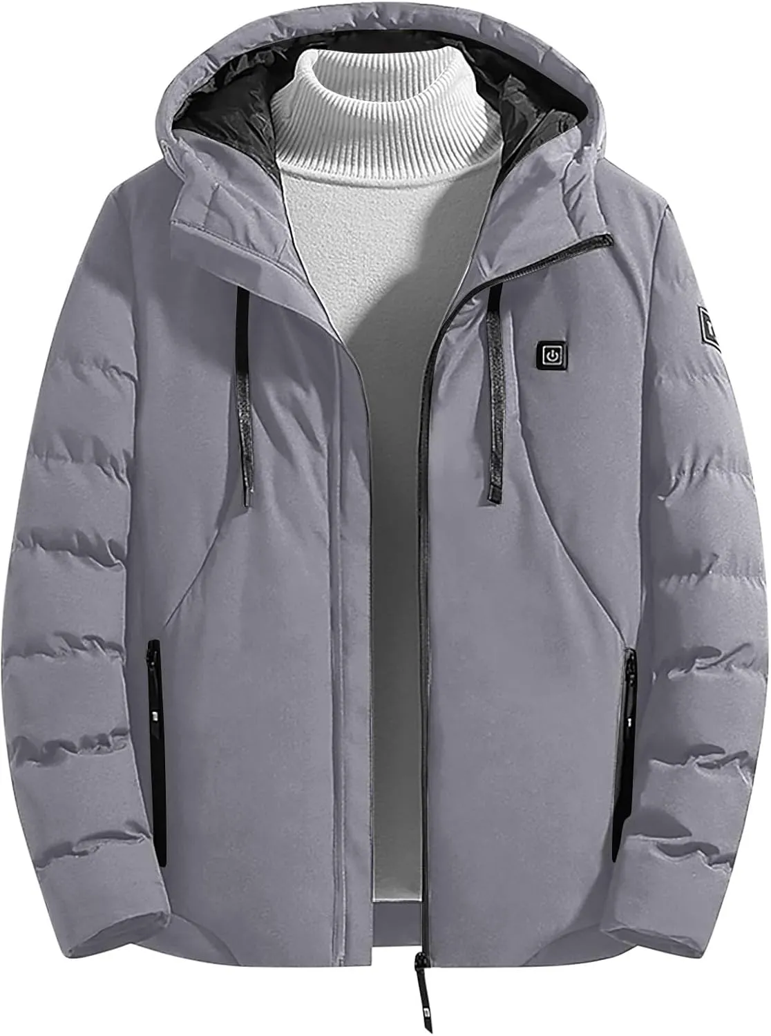 Heated Jacket for Men Women with 15 Heating Areas Heated Coat Heated Body Warmer USB Electric Heated Outerwear