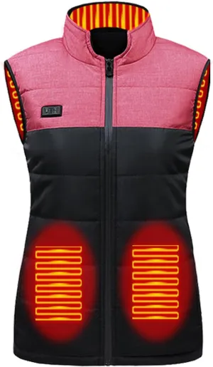 Heated Vest for Women Lightweight Warm Winter Vest Winter Warm Sleeveless Jacket for Hiking Golf Camping