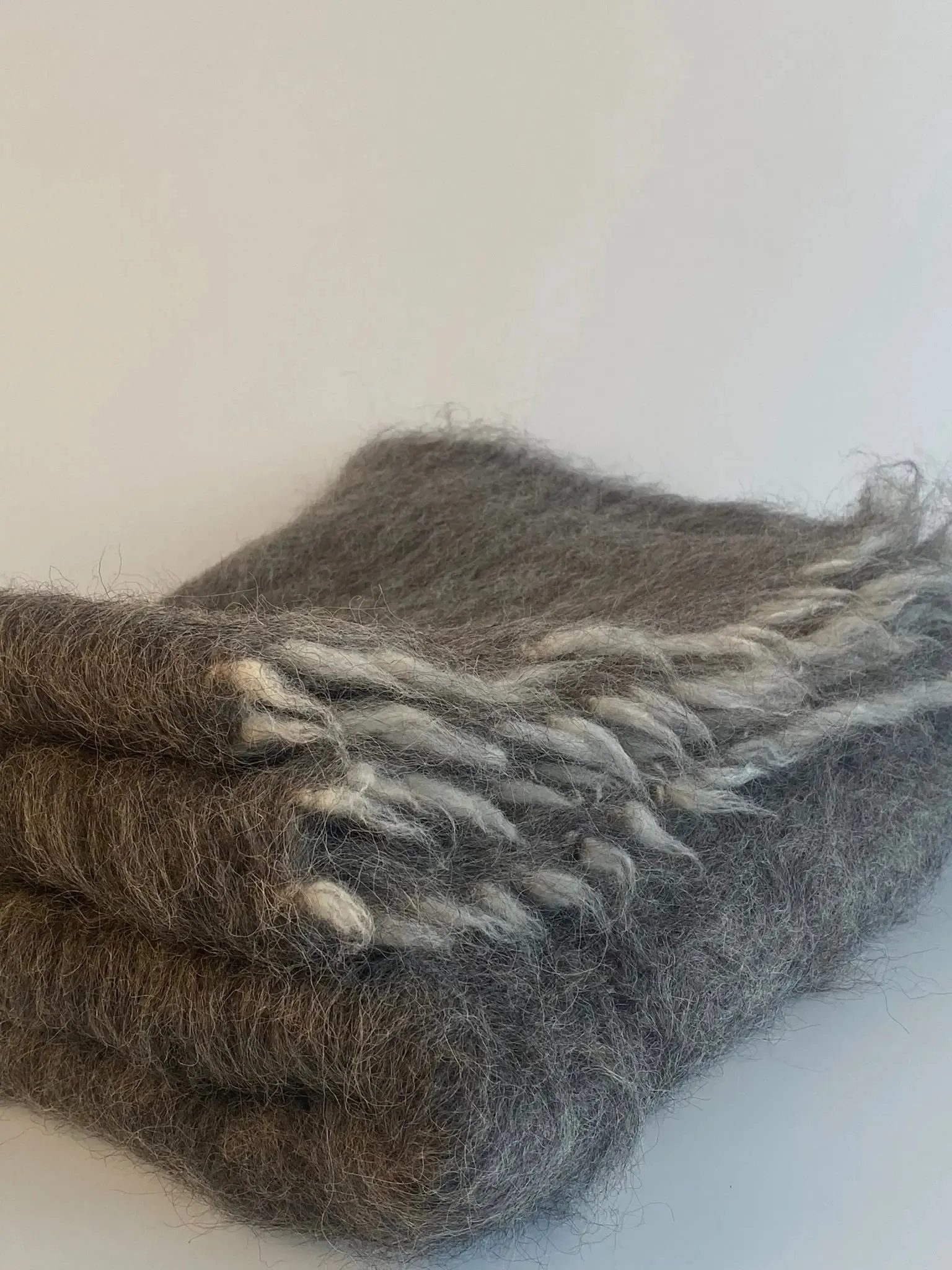 Heavy Throw Blanket Sheep Wool Organic