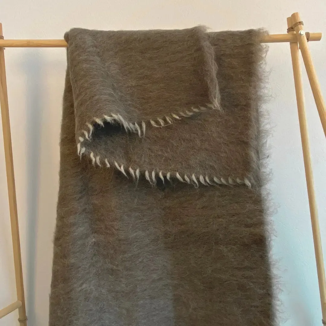 Heavy Throw Blanket Sheep Wool Organic