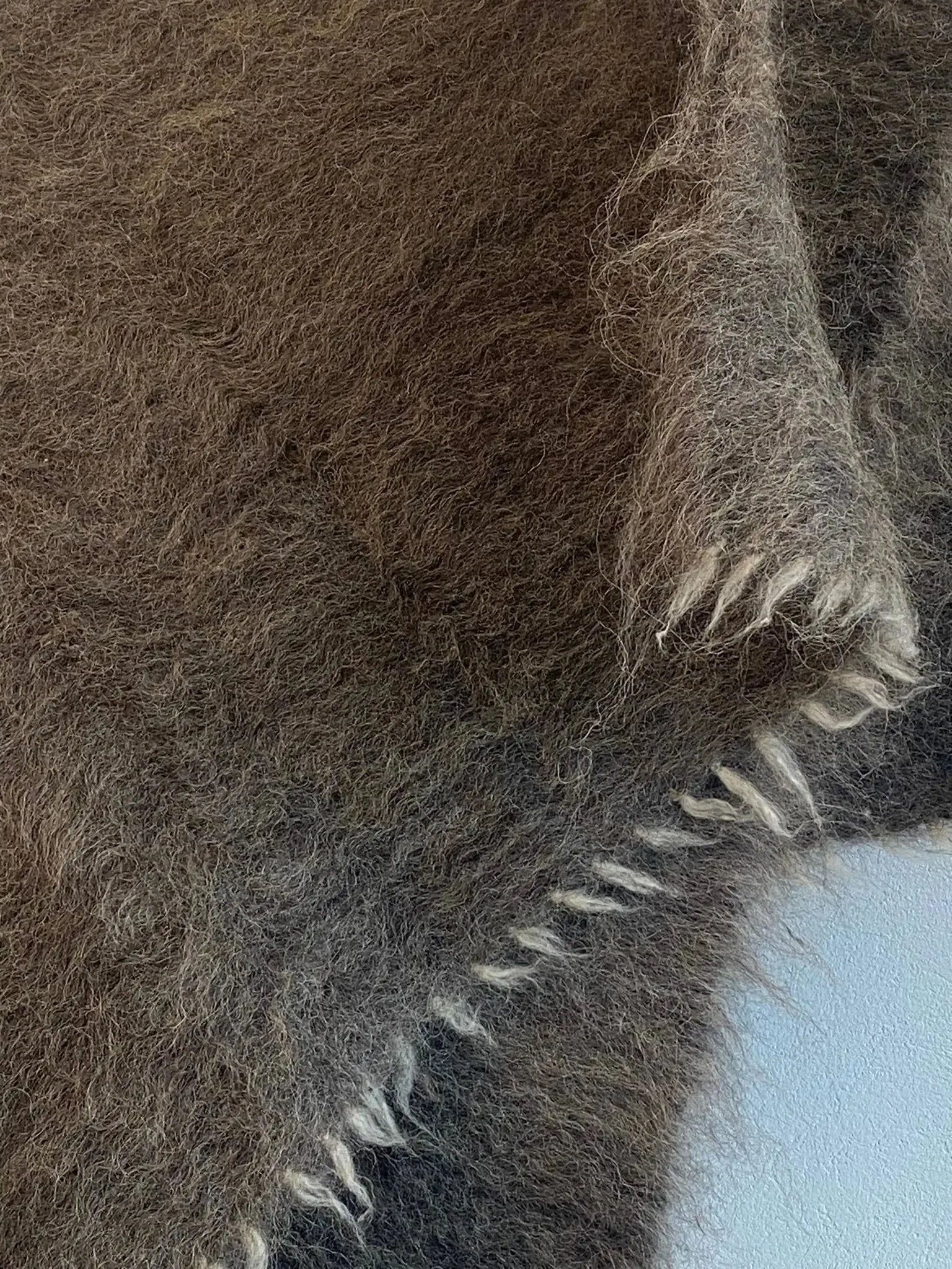 Heavy Throw Blanket Sheep Wool Organic
