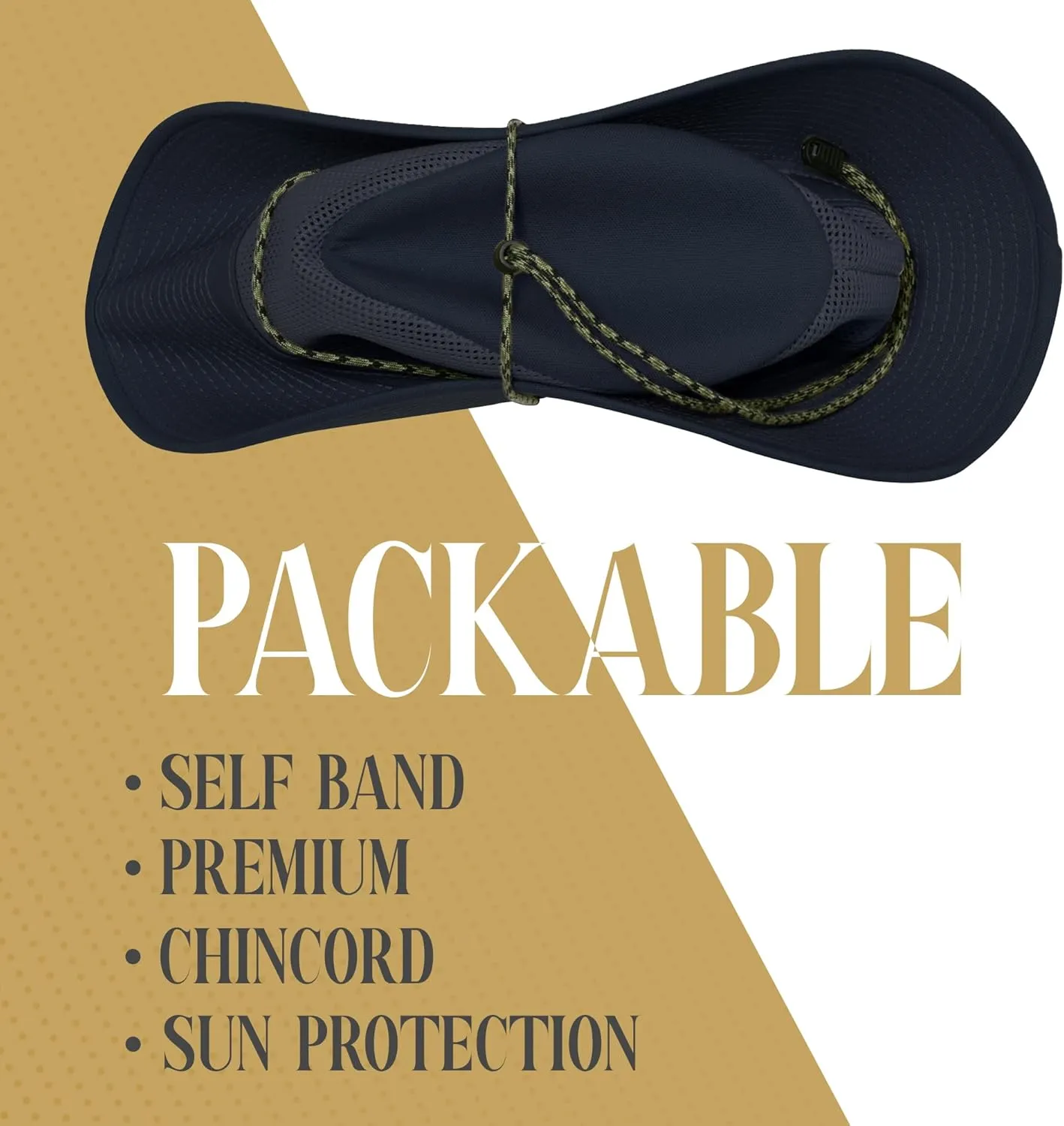 Henschel Aussie Mesh Breezer Hat - Packable Sun Protection for Outdoor Activities. Ideal for Hiking, Fishing & Camping.