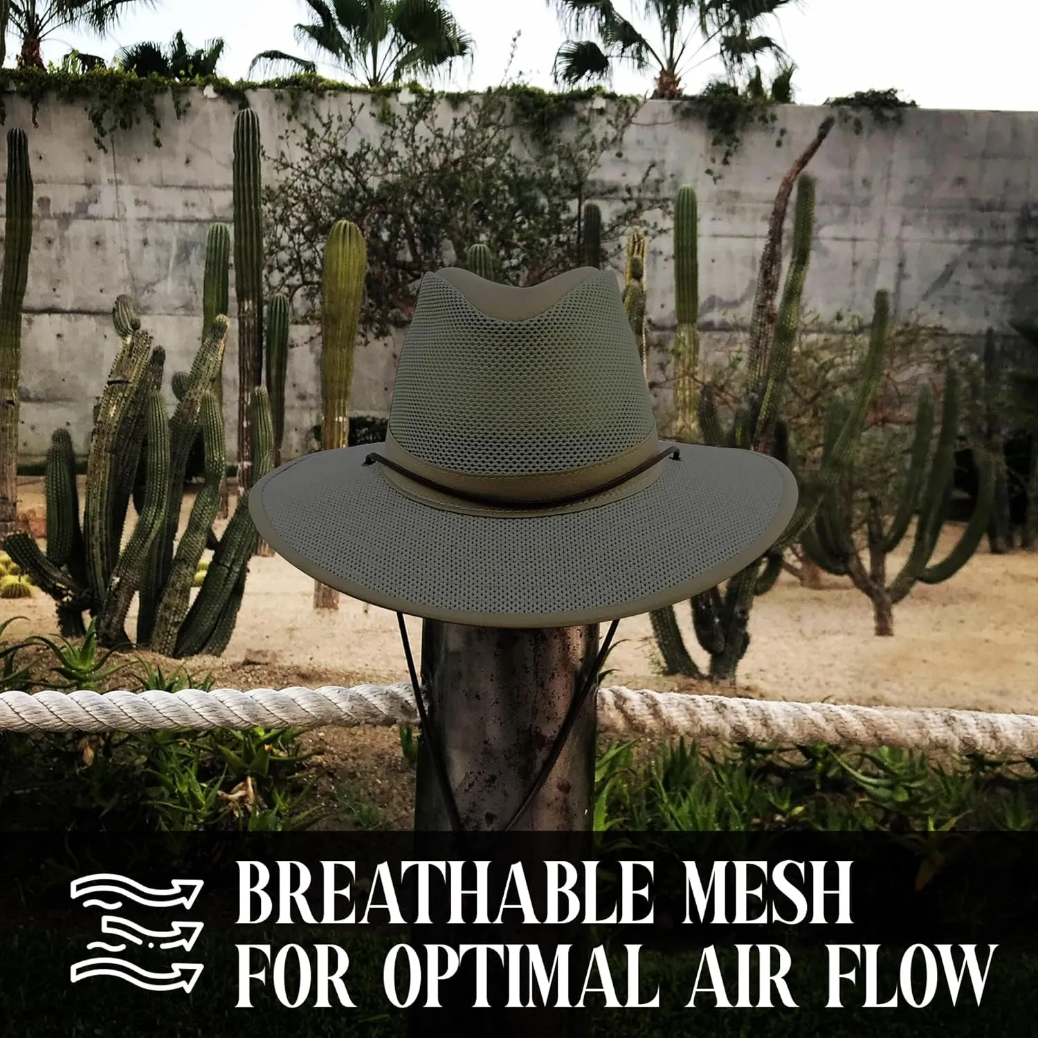 Henschel Aussie Mesh Breezer Hat - Packable Sun Protection for Outdoor Activities. Ideal for Hiking, Fishing & Camping.