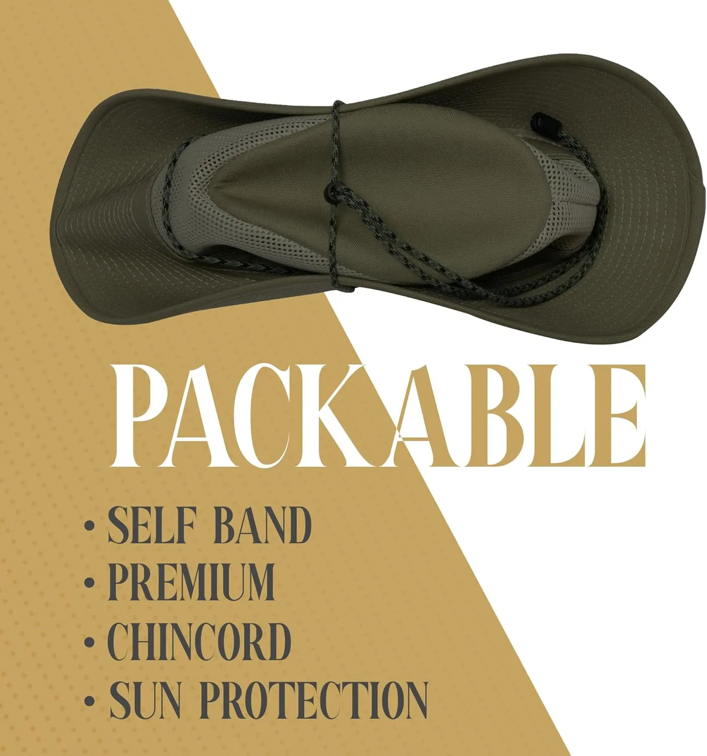 Henschel Aussie Mesh Breezer Hat - Packable Sun Protection for Outdoor Activities. Ideal for Hiking, Fishing & Camping.