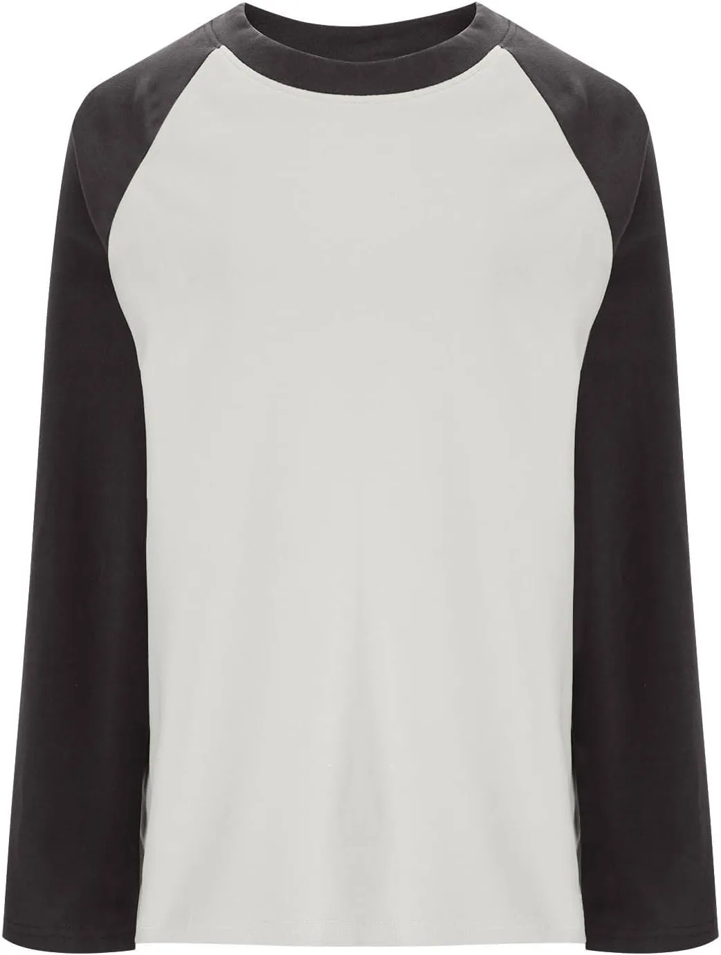 HGps8w Casual Fleece Raglan T Shirts for Women Color Block Pullover Thermal Tops Warm Winter Long Sleeve Crewneck Sweatshirt